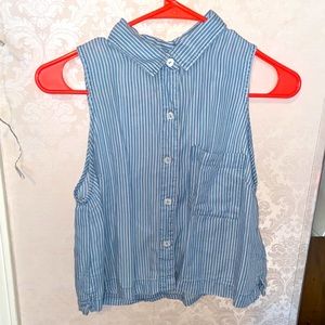 Button Up Tank Top